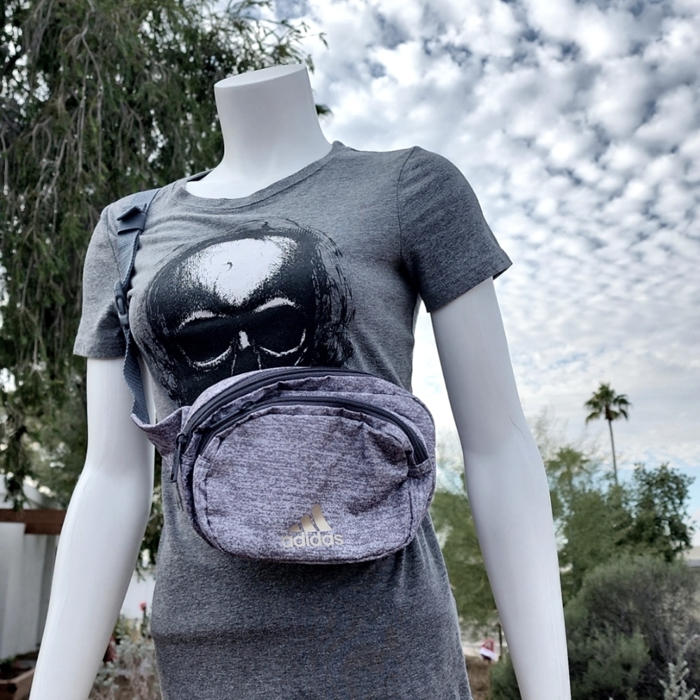 ADIDAS Must Have Waist Pack Belly Bag Fanny Pack Crossbody Purse Gray Unisex - Picture 15 of 16
